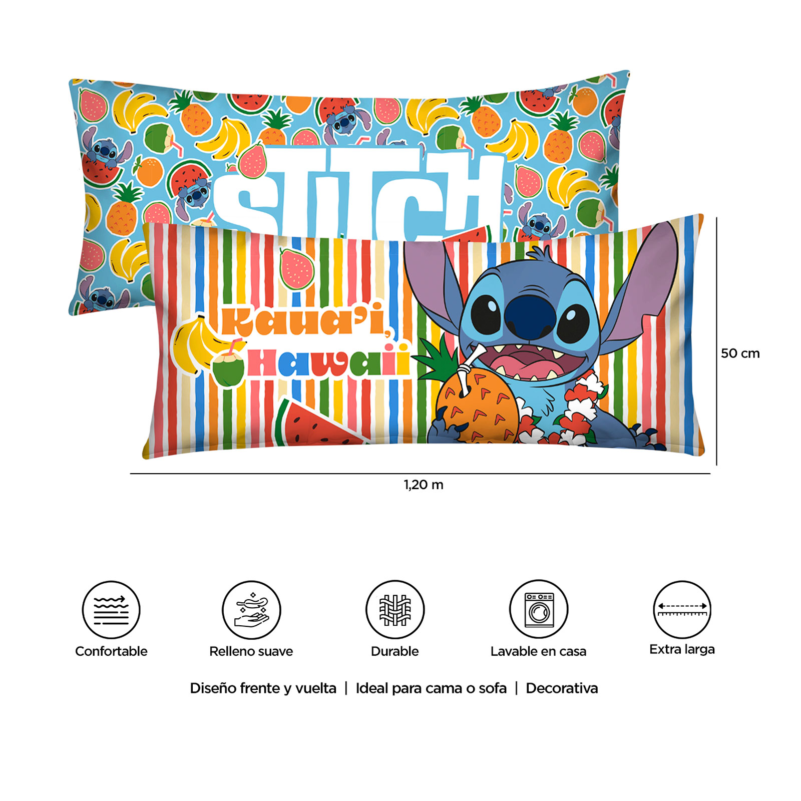Foto 4 | Almohada Súper Jumbo Stitch Hawaii