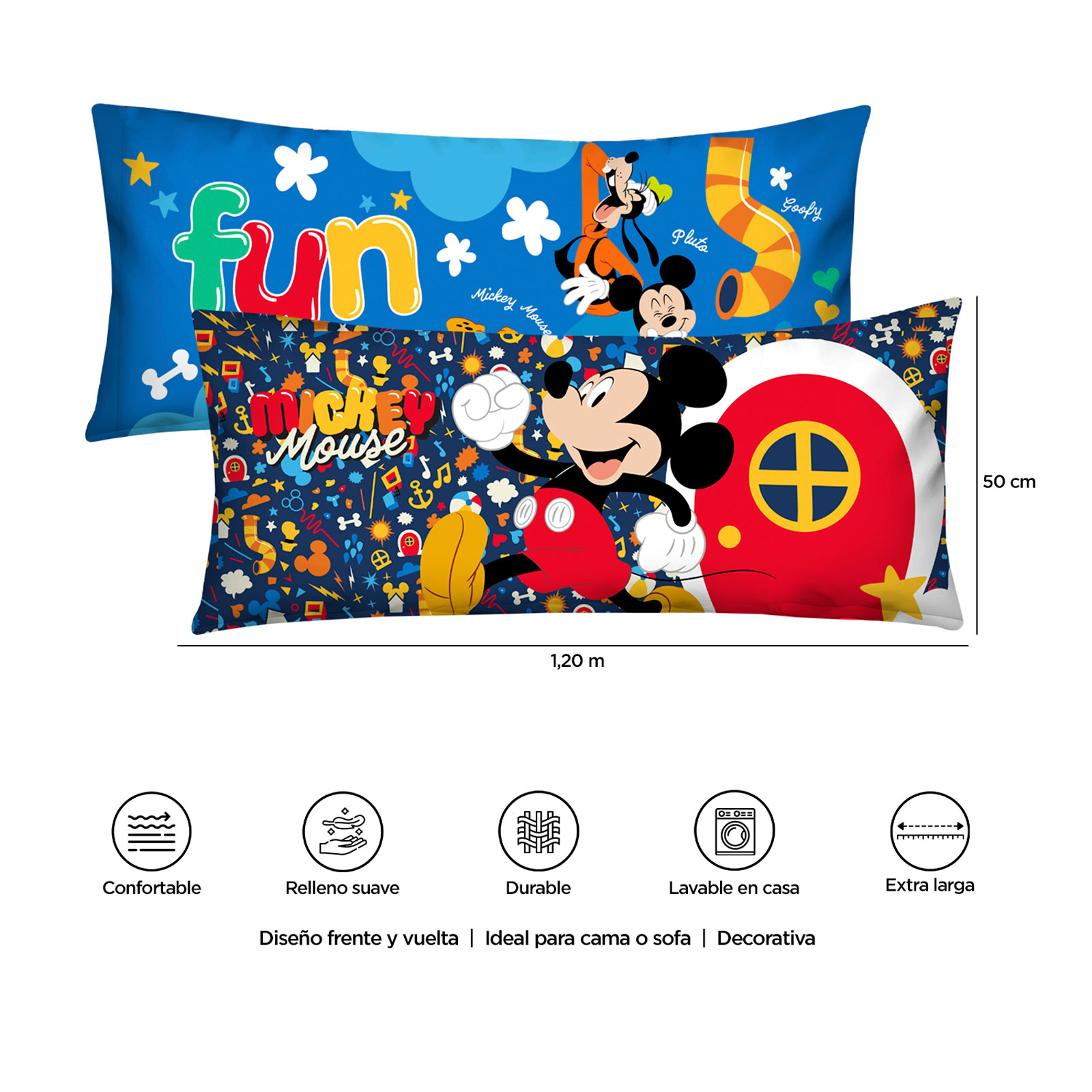 Foto 4 | Almohada Súper Jumbo Mickey Mouse House