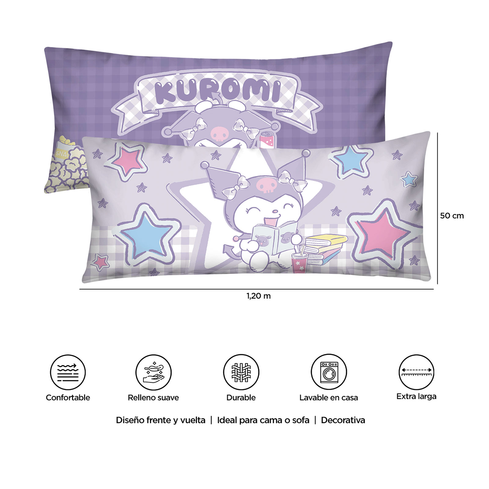 Foto 8 | Almohada Súper Jumbo Kuromi Book