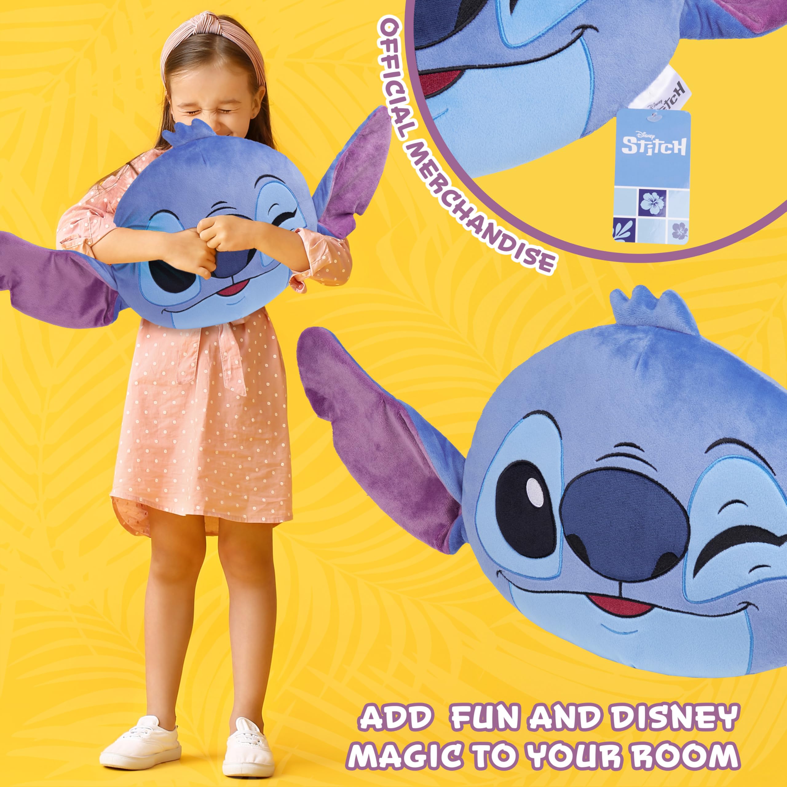 Foto 4 pulgar | Cojín De Cojín De Felpa Disney Stitch 3d Para Cama, Viajes Y Niños - Venta Internacional.