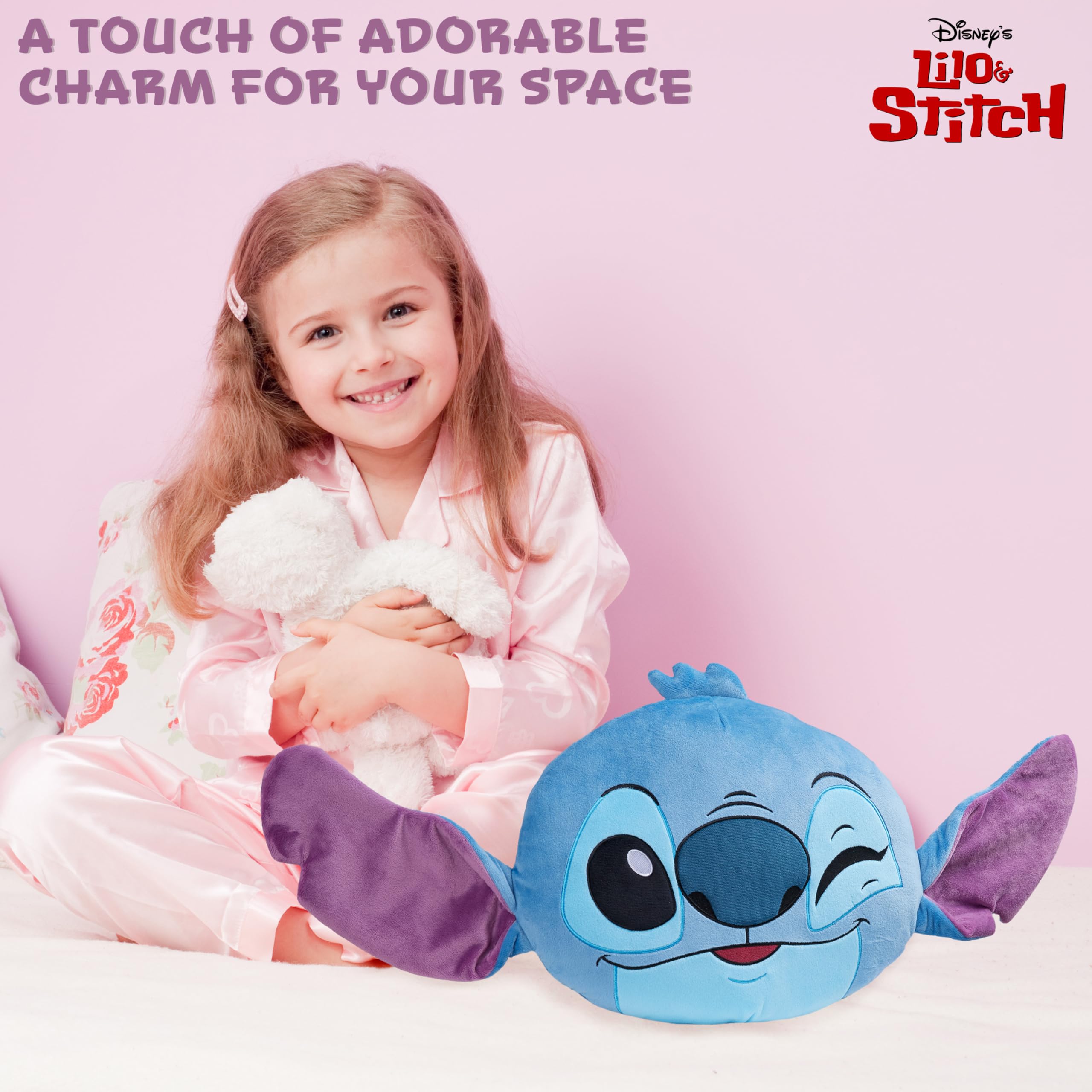 Foto 6 pulgar | Cojín De Cojín De Felpa Disney Stitch 3d Para Cama, Viajes Y Niños - Venta Internacional.