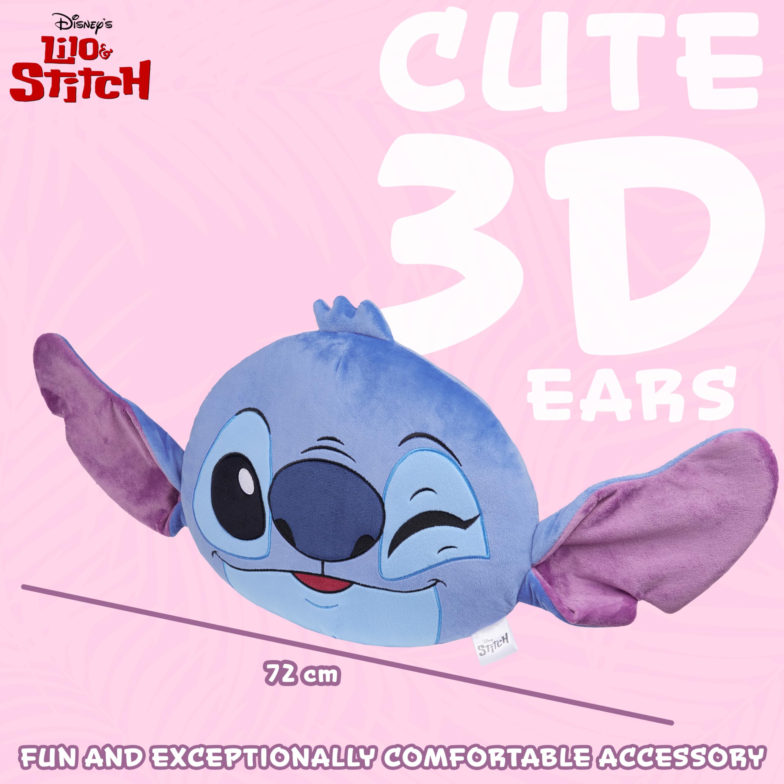 Foto 7 pulgar | Cojín De Cojín De Felpa Disney Stitch 3d Para Cama, Viajes Y Niños - Venta Internacional.