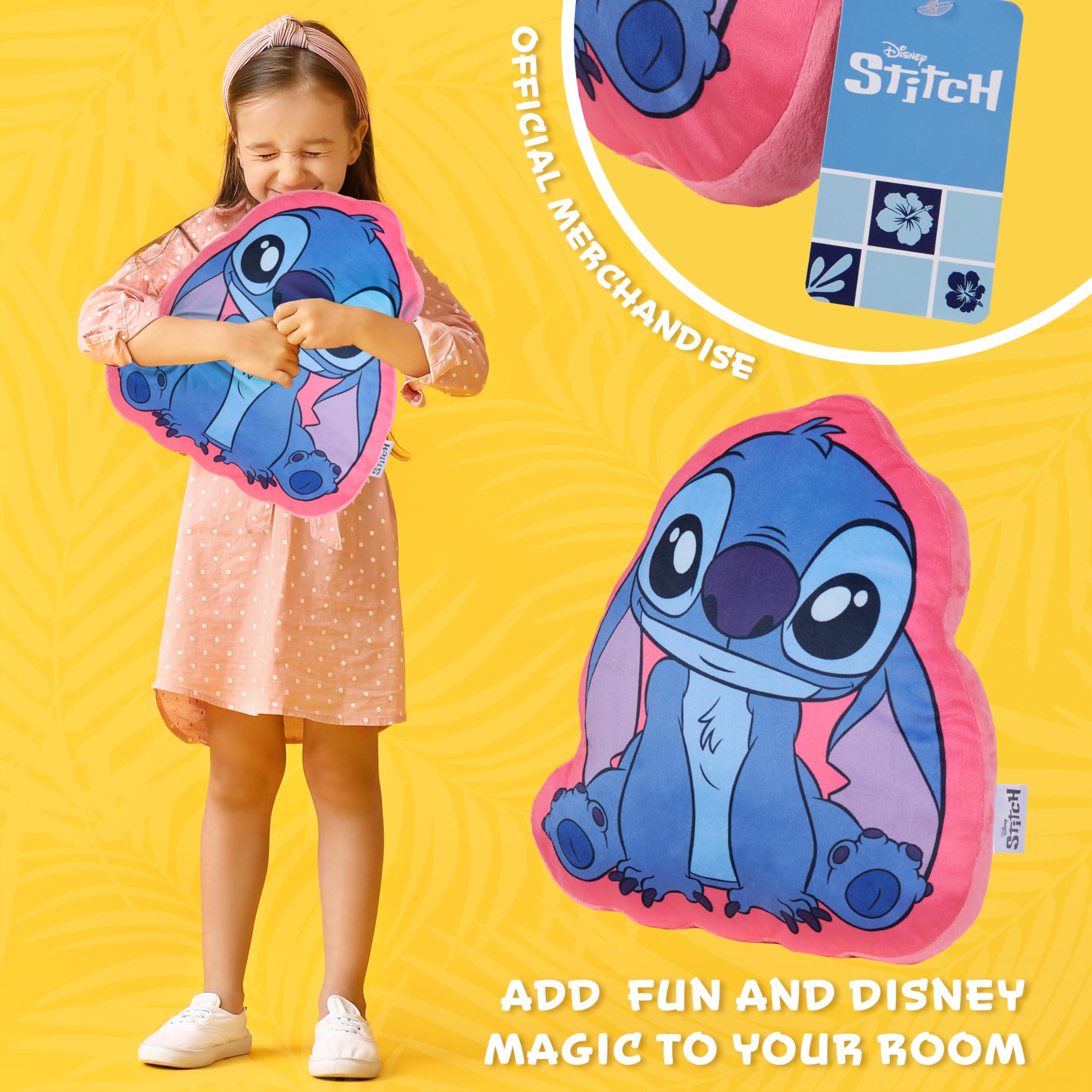 Foto 4 pulgar | Cojín De Cojín De Felpa Disney Stitch 3d Para Cama, Viajes Y Niños - Venta Internacional.