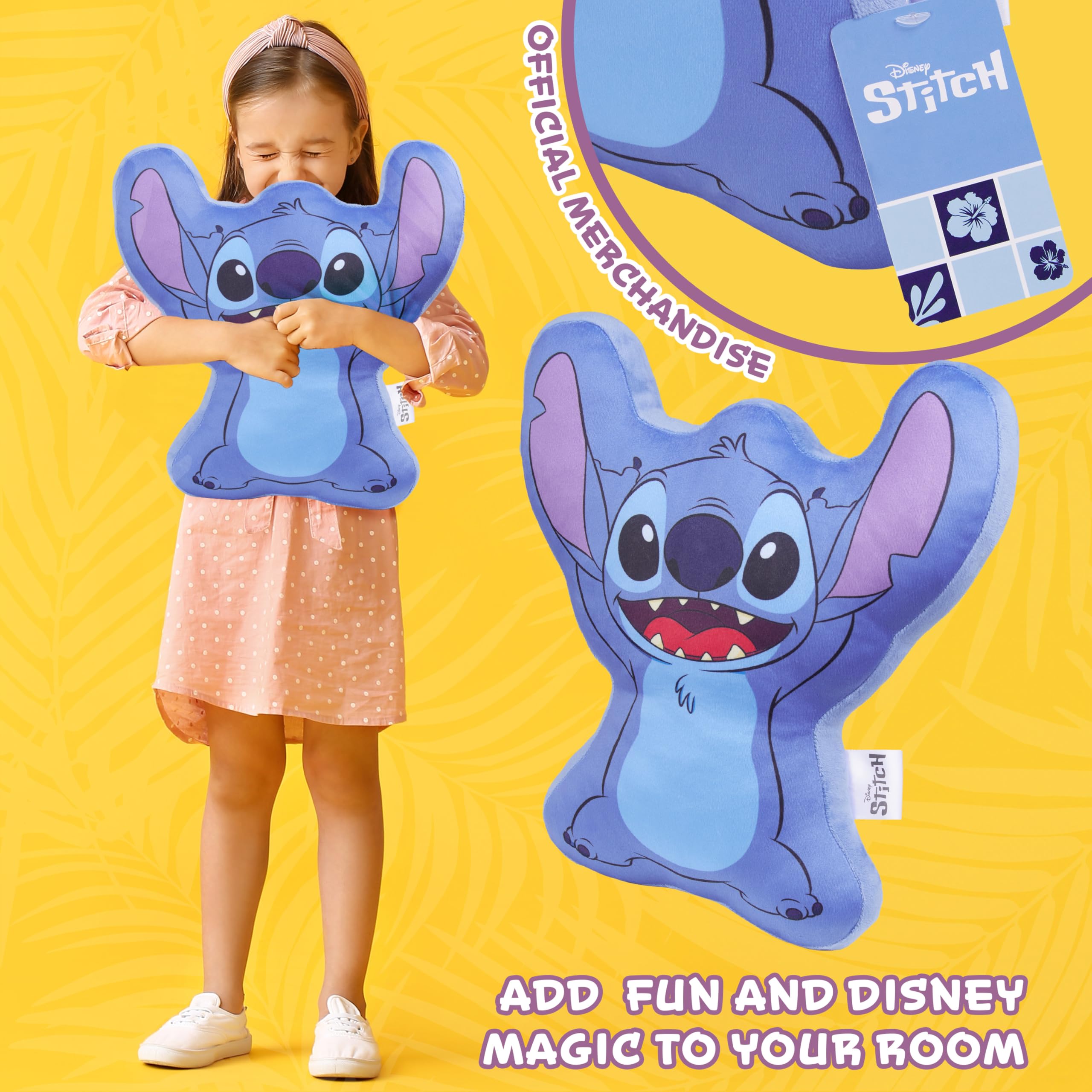 Foto 4 pulgar | Cojín De Cojín De Felpa Disney Stitch 3d Para Niños, Azul, 34 Cm De Largo X 32 Cm De Ancho - Venta Internacional.