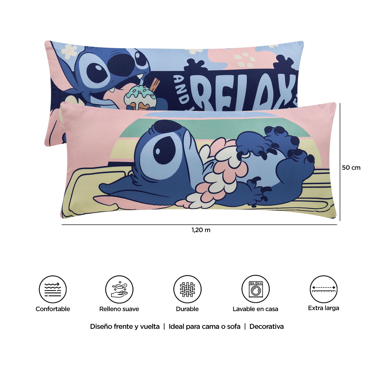 Foto 8 | Almohada Súper Jumbo Stitch Relax