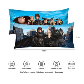 Foto 5 | Almohada Súper Jumbo Dragón Nocturno