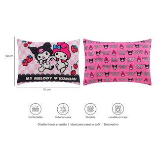 Foto 8 | Almohada Reversible Kuromi Y My Melody