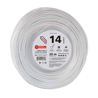 Foto 1 | Cable Thhw-ls Rohs Calibre 14 Awg Blanco 20m