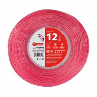 Foto 1 | Cable Thhw-ls Rohs Calibre 12 Awg Rojo 50m