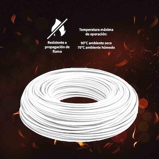 Foto 2 | Cable IUSA THW-LS/THHW-LS CE RoHS 8AWG color Blanco 100 m