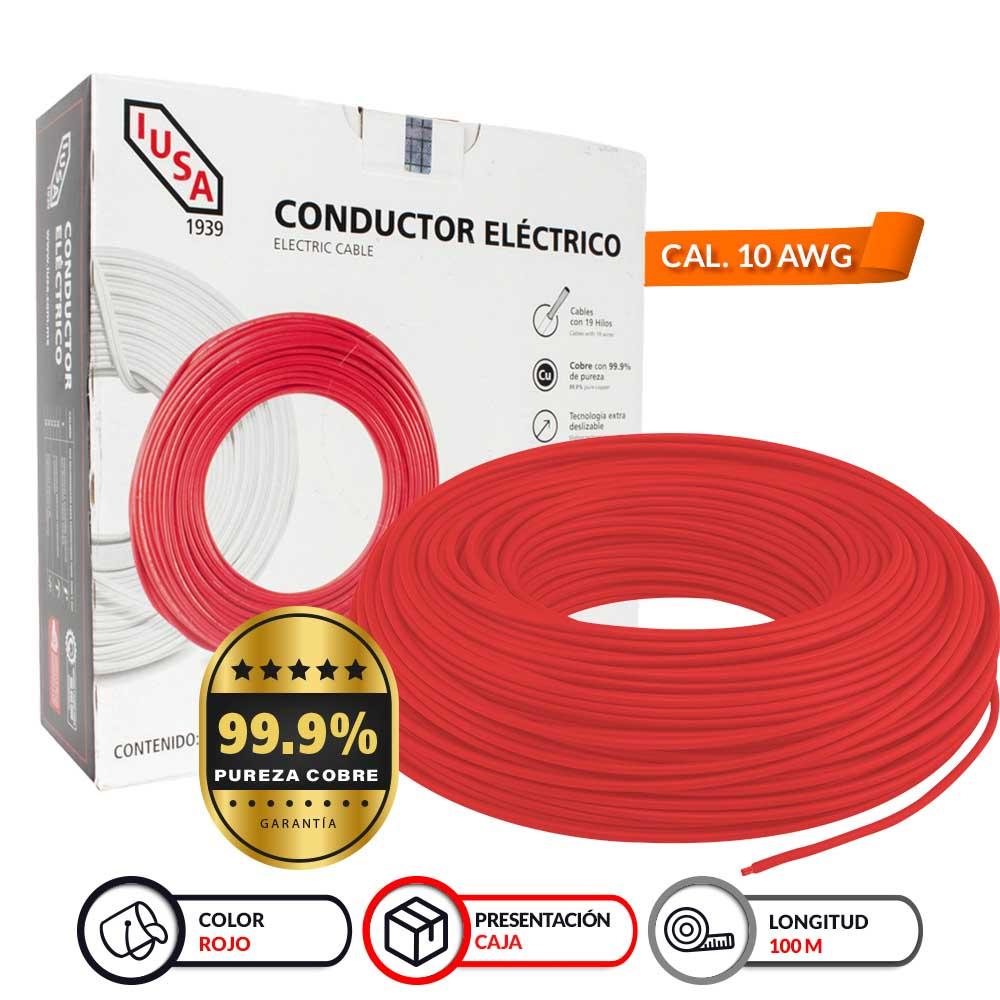 Foto 2 pulgar | Alambre Iusa Thw-ls/thhw-lscerohs 10awg Rojo