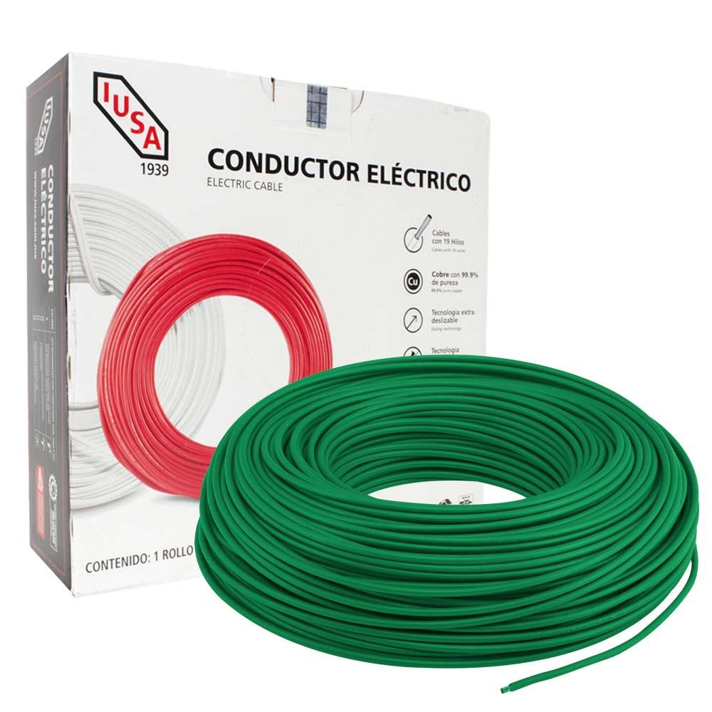 Foto 2 pulgar | Alambre IUSA Thw-ls/thhw-lscerohs 10awg Verde