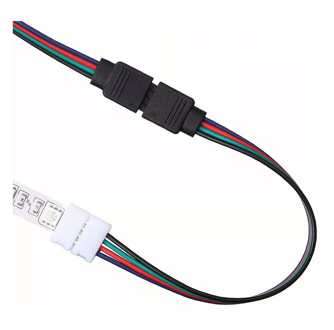 Foto 6 pulgar | Conector Broche Con Cable 4 Pines Macho Tiras 20 Pzs Led Rgb