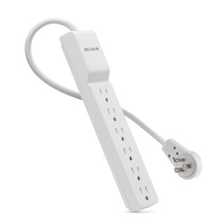 Foto 2 | Protector Contra Sobretensiones Power Strip Belkin, 6 Salidas, 720 Julios, Blanco - Venta Internacional.