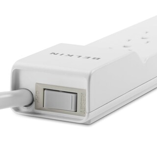 Foto 4 | Protector Contra Sobretensiones Power Strip Belkin, 6 Salidas, 720 Julios, Blanco - Venta Internacional.