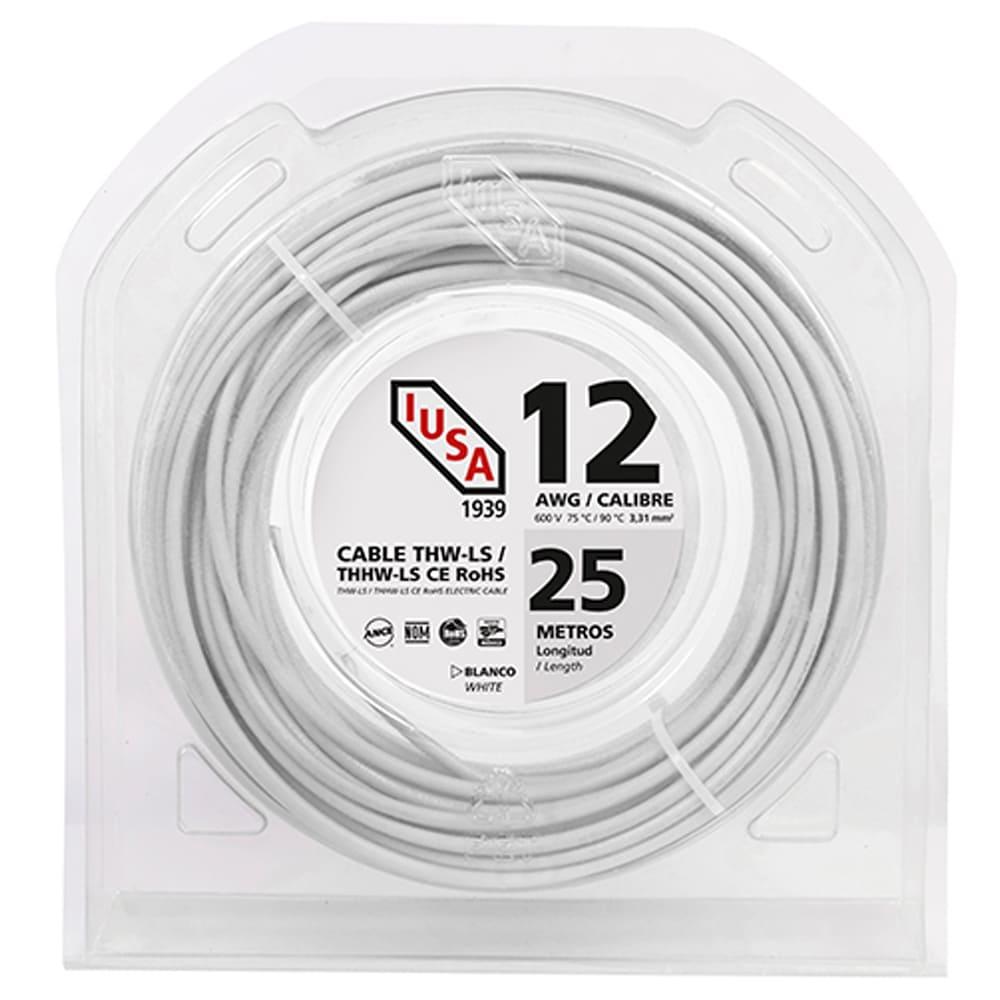 Foto 2 pulgar | Cable Thhw-ls, Clamshell, 12 Awg, Blanco