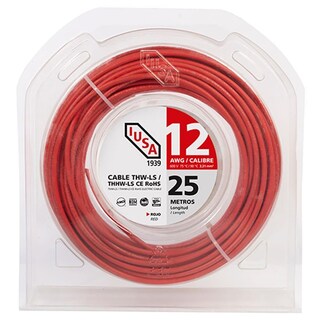 Foto 1 | Cable Thhw-ls, 25 M., Clamshell, 12 Awg, Rojo