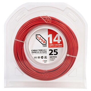 Foto 1 | Cable Thhw-ls, 25 M., Clamshell, 14 Awg, Rojo