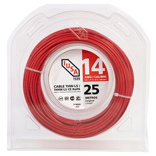 Foto 2 | Cable Thhw-ls, 25 M., Clamshell, 14 Awg, Rojo