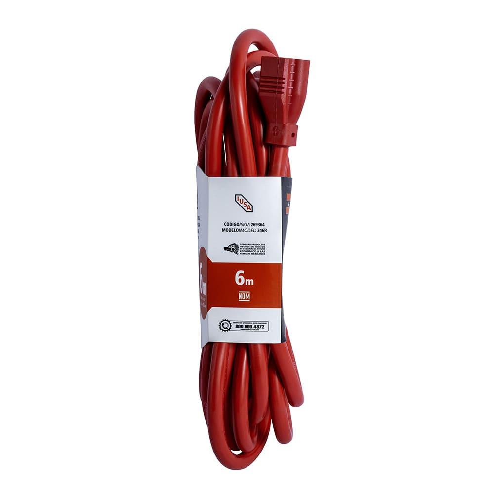 Foto 4 pulgar | Extensión Eléctrica Uso Rudo Iusa 3x12awg, 6m Rojo