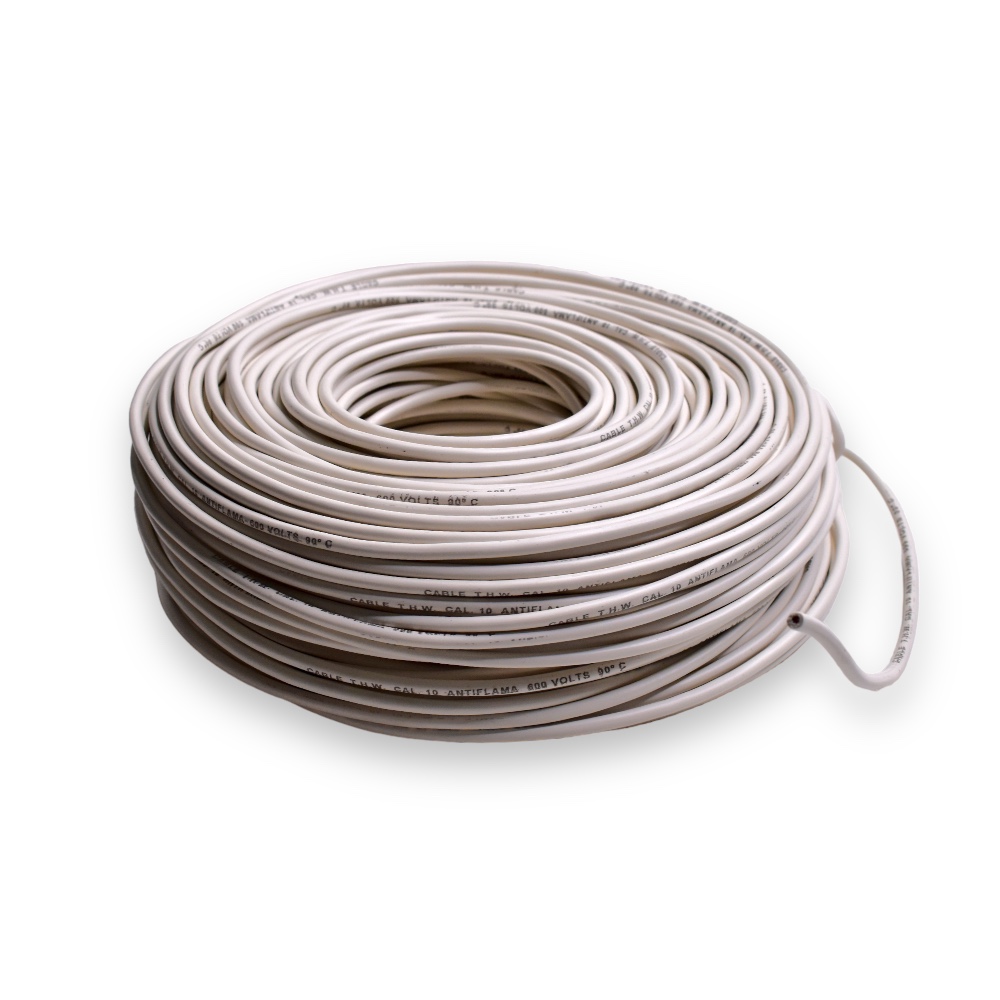 Foto 2 | Cable De Cobre Akron Calibre 10 90mts Blanco