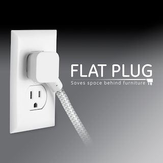 Foto 5 | Cable De Extensión Power Strip Ge De 3 Salidas De 15 Pies Con Enchufe Plano - Venta Internacional.