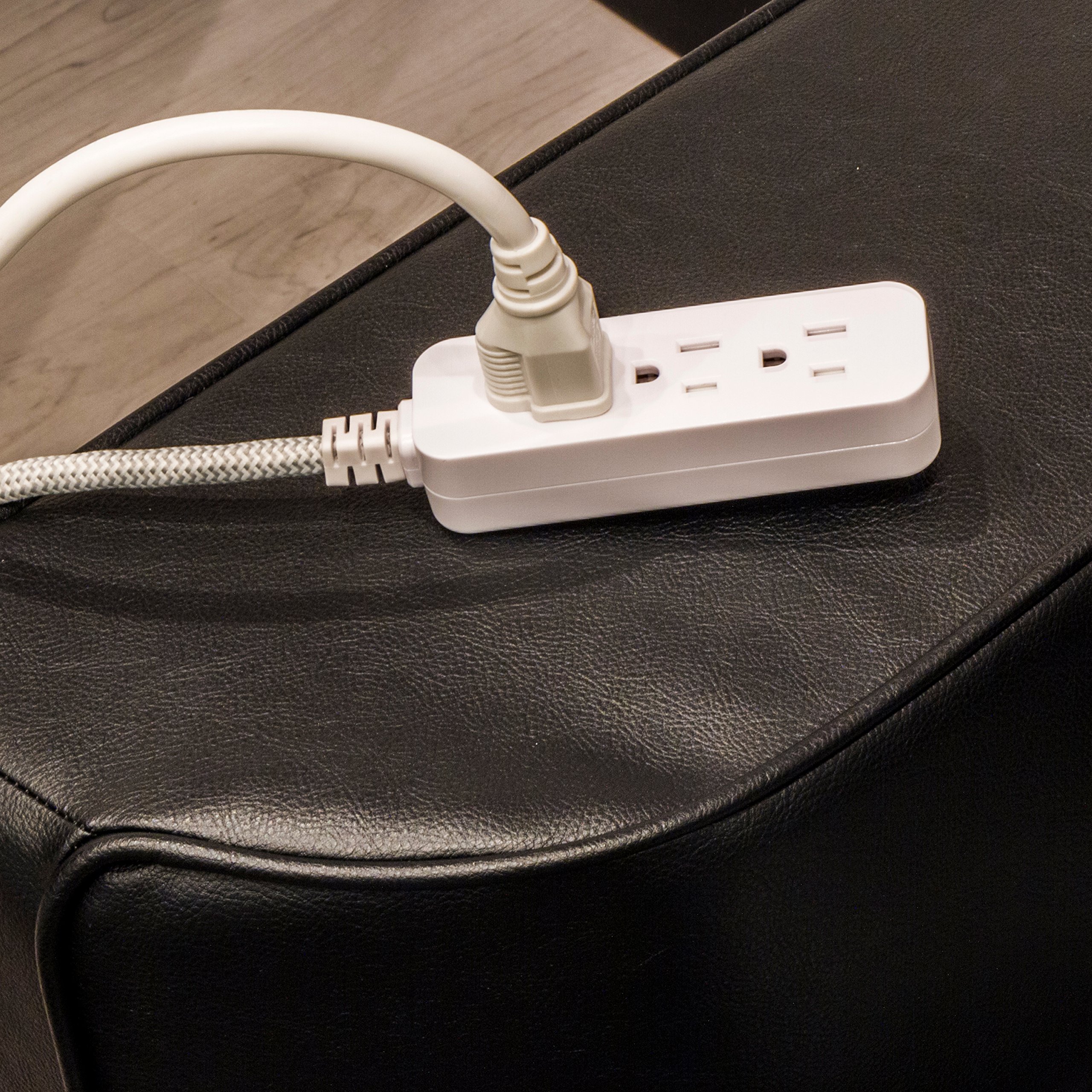 Foto 6 | Cable De Extensión Power Strip Ge De 3 Salidas De 15 Pies Con Enchufe Plano - Venta Internacional.
