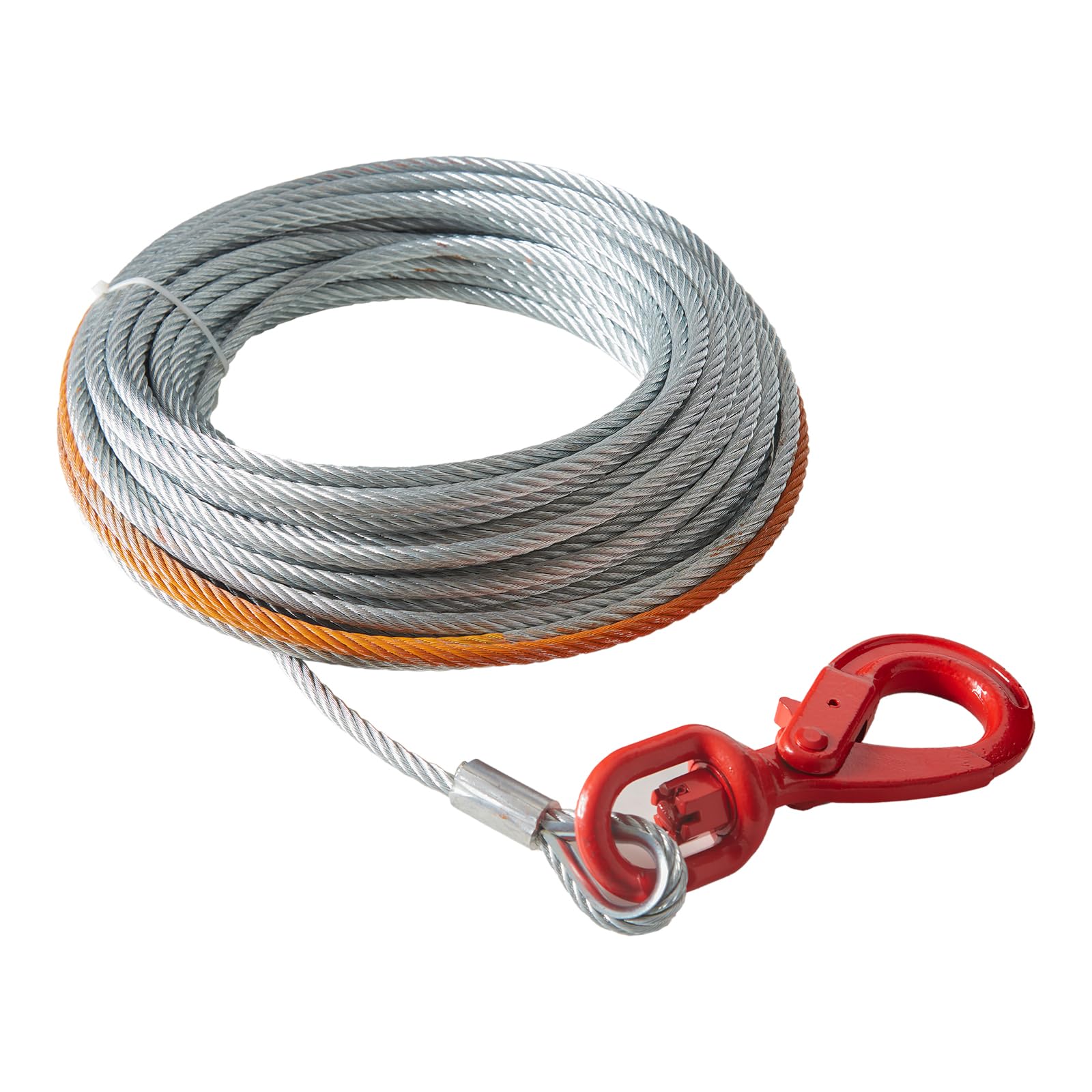 Foto 2 pulgar | Cable De Cabrestante Vevor De Acero Galvanizado, 9,5 Mm X 30,5 M, 6.895 Kg - Venta Internacional.