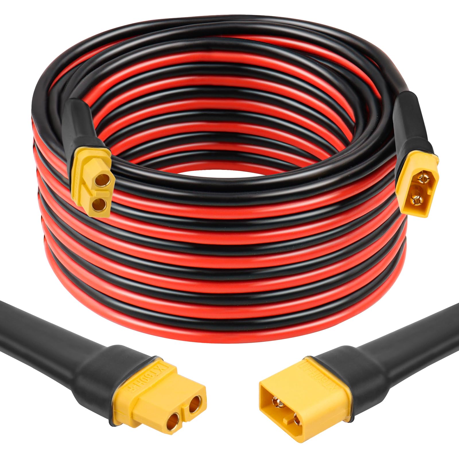 Foto 2 pulgar | Cable De Extensión Xt60 De 7,6 M Y 10 Awg De Cobre Estañado Para Modelos Rc - Venta Internacional.