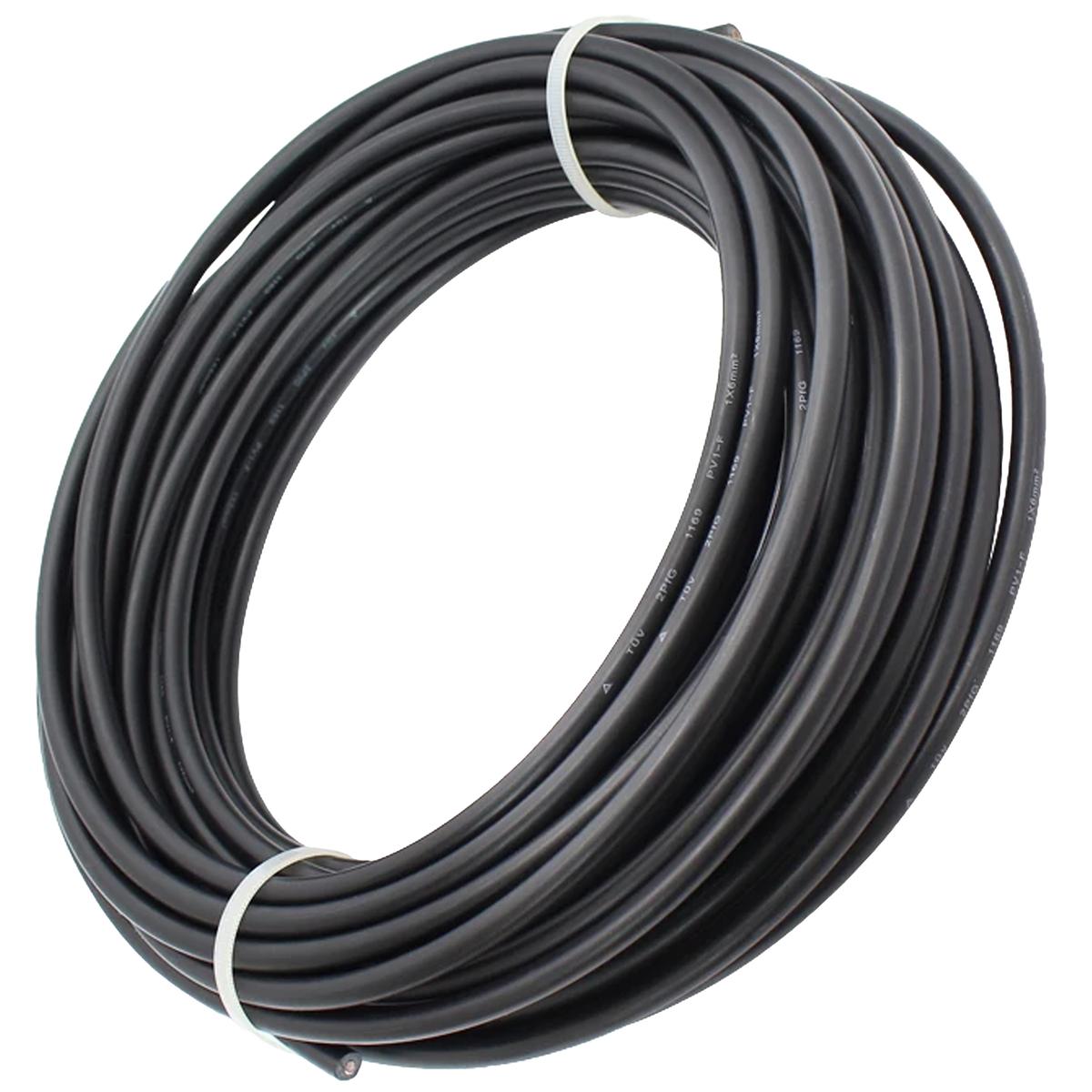 Foto 2 pulgar | Cable Solar 6mm Negro Ventdepot Mxwoa-001 1 Pieza Negro