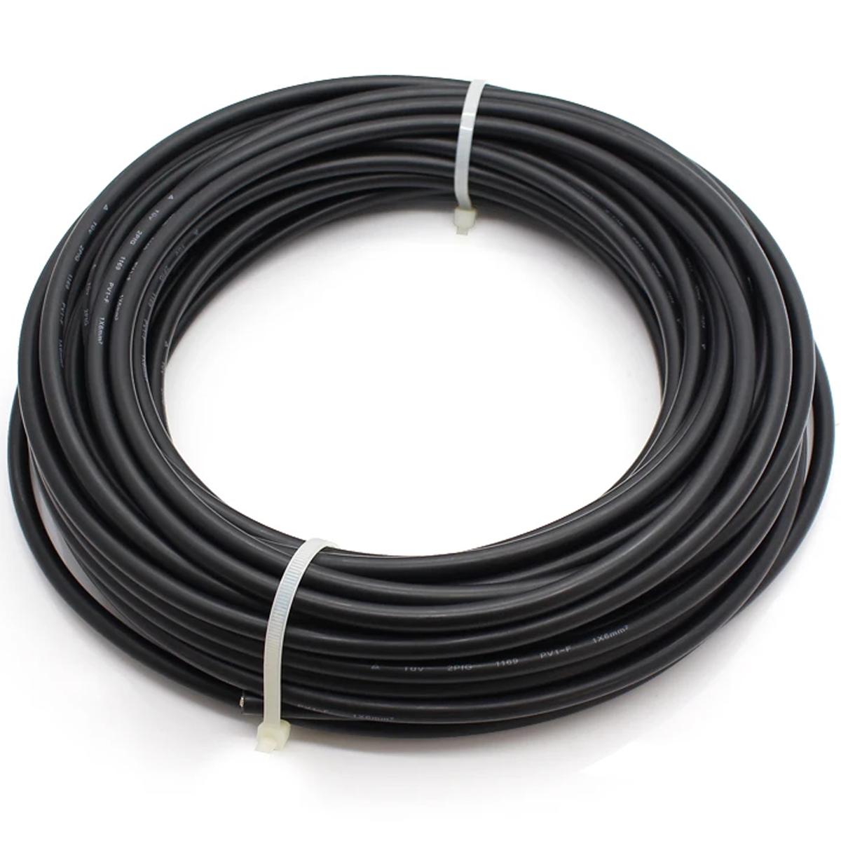 Foto 4 pulgar | Cable Solar 6mm Negro Ventdepot Mxwoa-001 1 Pieza Negro