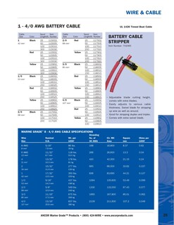 Foto 3 | Cable De Batería Ancor 114905 De Cobre Estañado, 2 Awg (32 Mm2), 15 M - Venta Internacional.