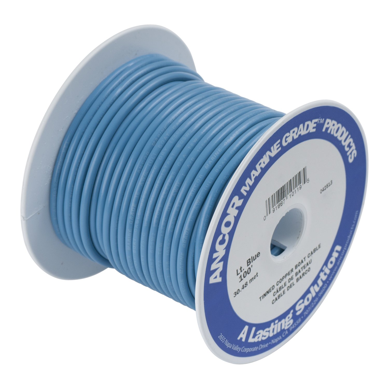Cableado Eléctrico Primario De Cobre Estañado De Grado Marino Para Barcos Ancor 101910 (calibre 16, 30 M) - Ve