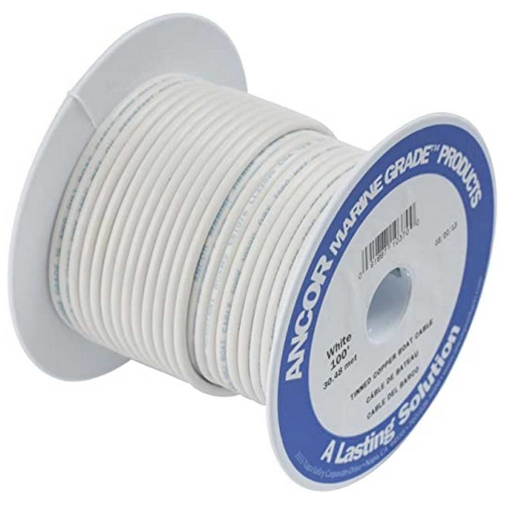 Foto 2 pulgar | Cable Ancor 100910 De Cobre Estañado, 18 Awg (0,8 Mm2), Blanco, 30 M - Venta Internacional.