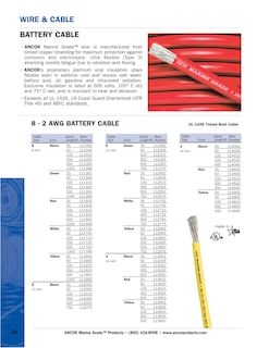 Foto 2 | Cable De Batería Ancor 116002 De Cobre Estañado 1/0 Awg (50 Mm2) - Venta Internacional.