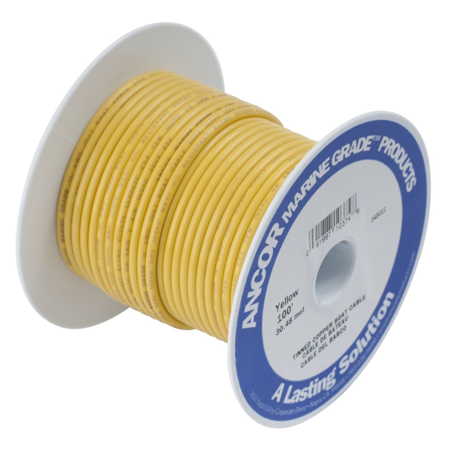 Foto 1 | Cable De Batería Ancor 114902 De Cobre Estañado, 2 Awg (32 Mm2), 7,6 M - Venta Internacional.