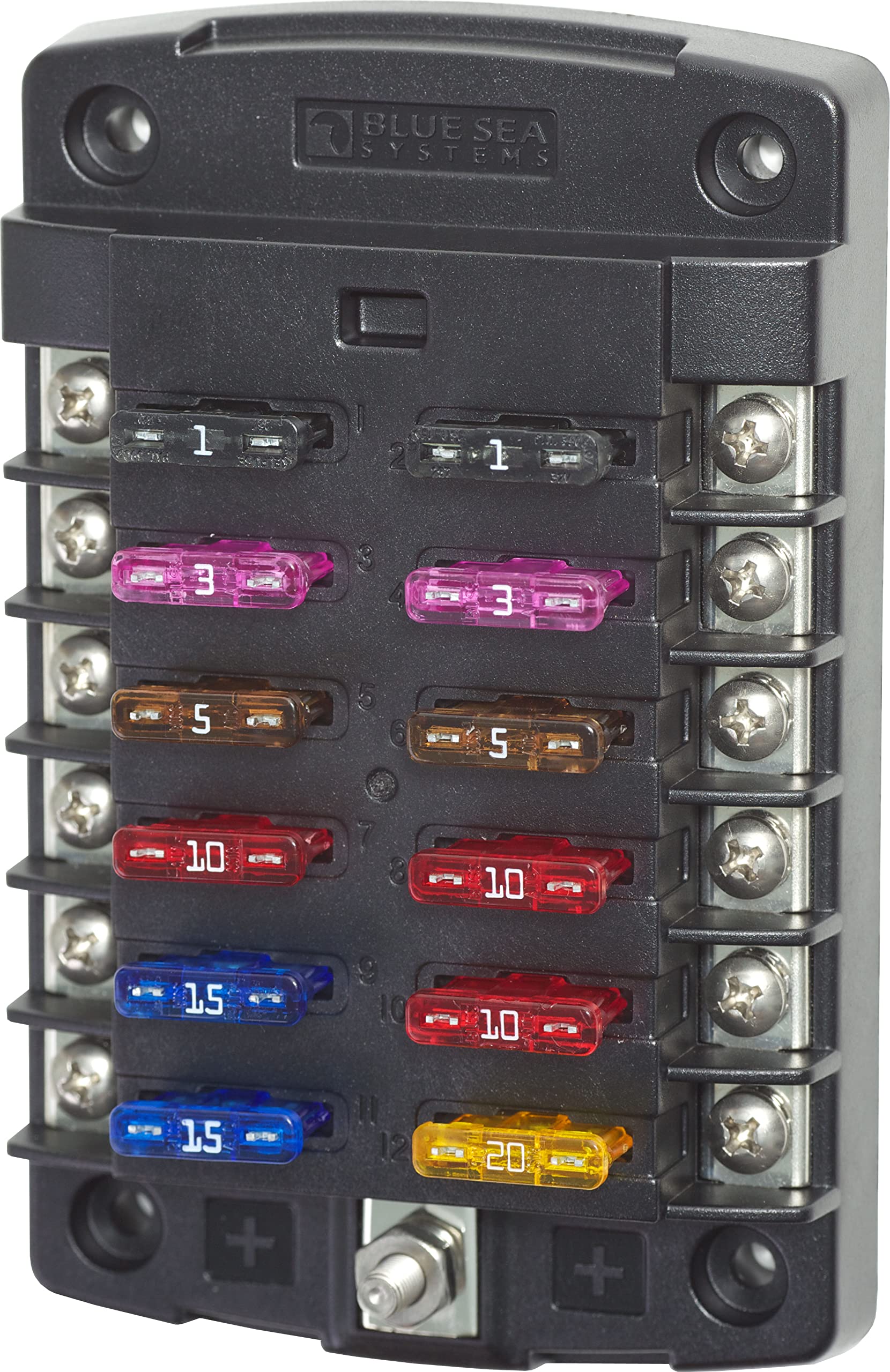 Bloque De Fusibles Blue Sea Systems St Blade 5034 De 12 Circuitos - Venta Internacional.