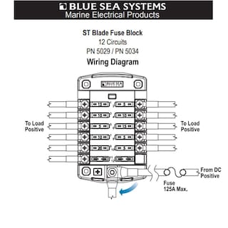 Foto 3 | Bloque De Fusibles Blue Sea Systems St Blade 5034 De 12 Circuitos - Venta Internacional.