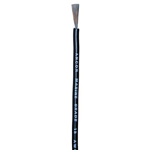 Foto 3 pulgar | Cable Ancor 180003 De Cobre Estañado, 18 Awg (0,8 Mm2), Negro, 35 Pies - Venta Internacional.