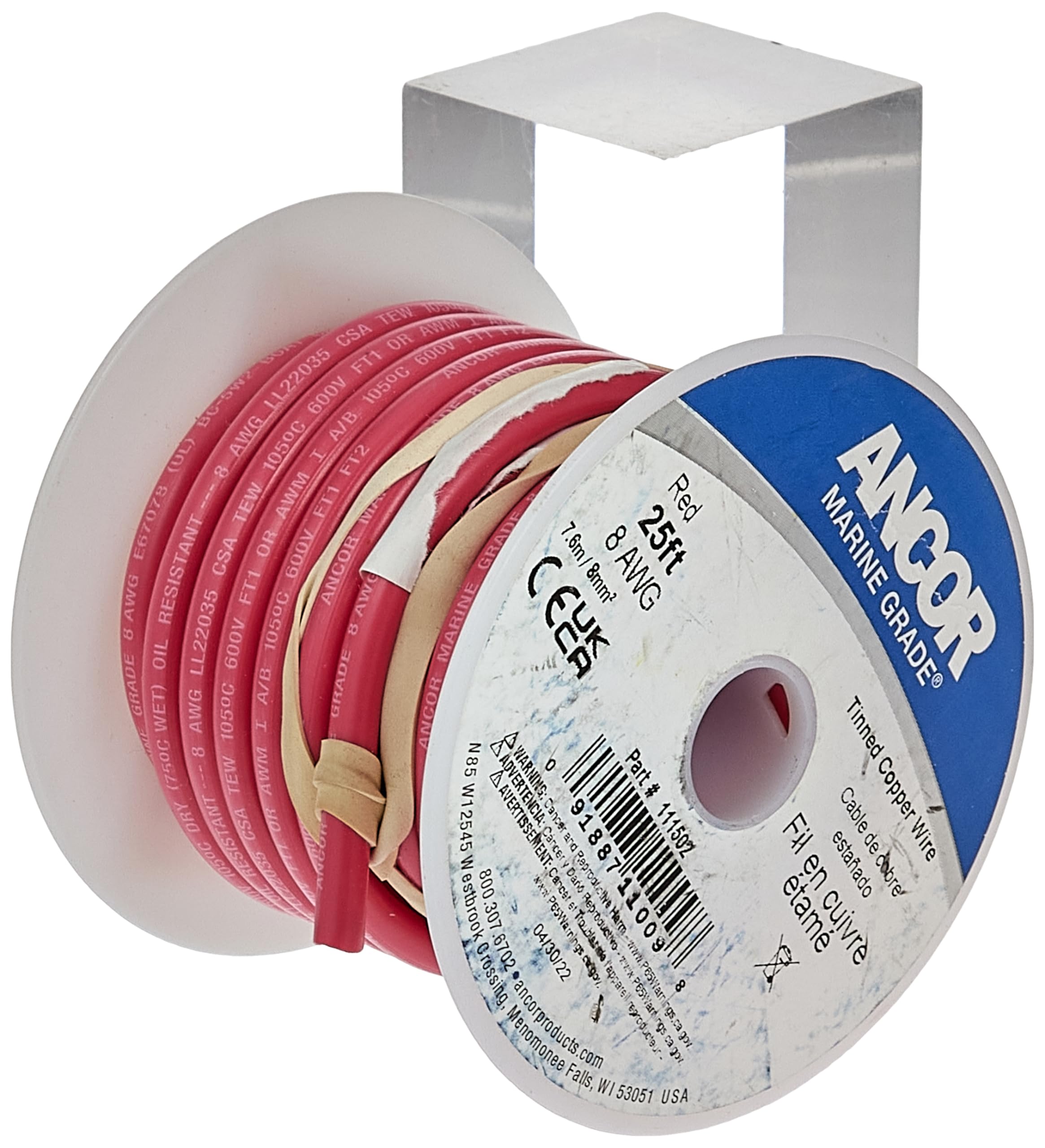 Foto 1 | Cable De Batería Eléctrico De Cobre Estañado De Grado Marino Ancor 11 - Venta Internacional.