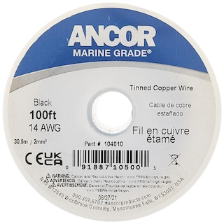 Foto 2 | Cable Ancor 104010 De Cobre Estañado, 14 Awg (2 Mm²), Negro, 30 M - Venta Internacional.