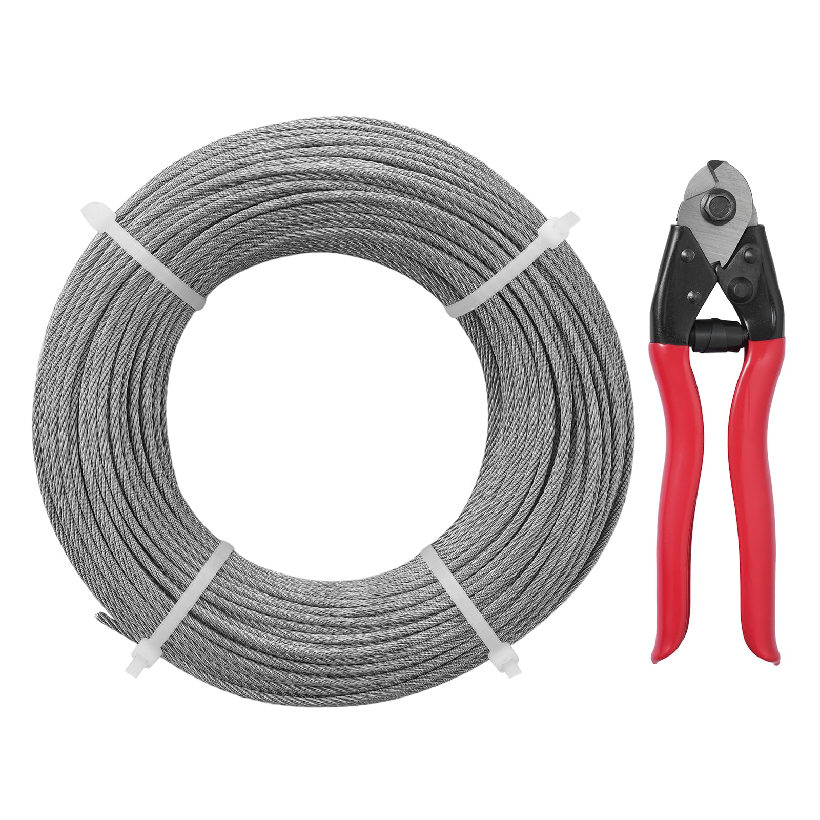 Cable De Acero Vevor T316 De 1/8 Pulgadas, 300 Pies Con Kit De Corte De 1380 Libras - Venta Internacional.