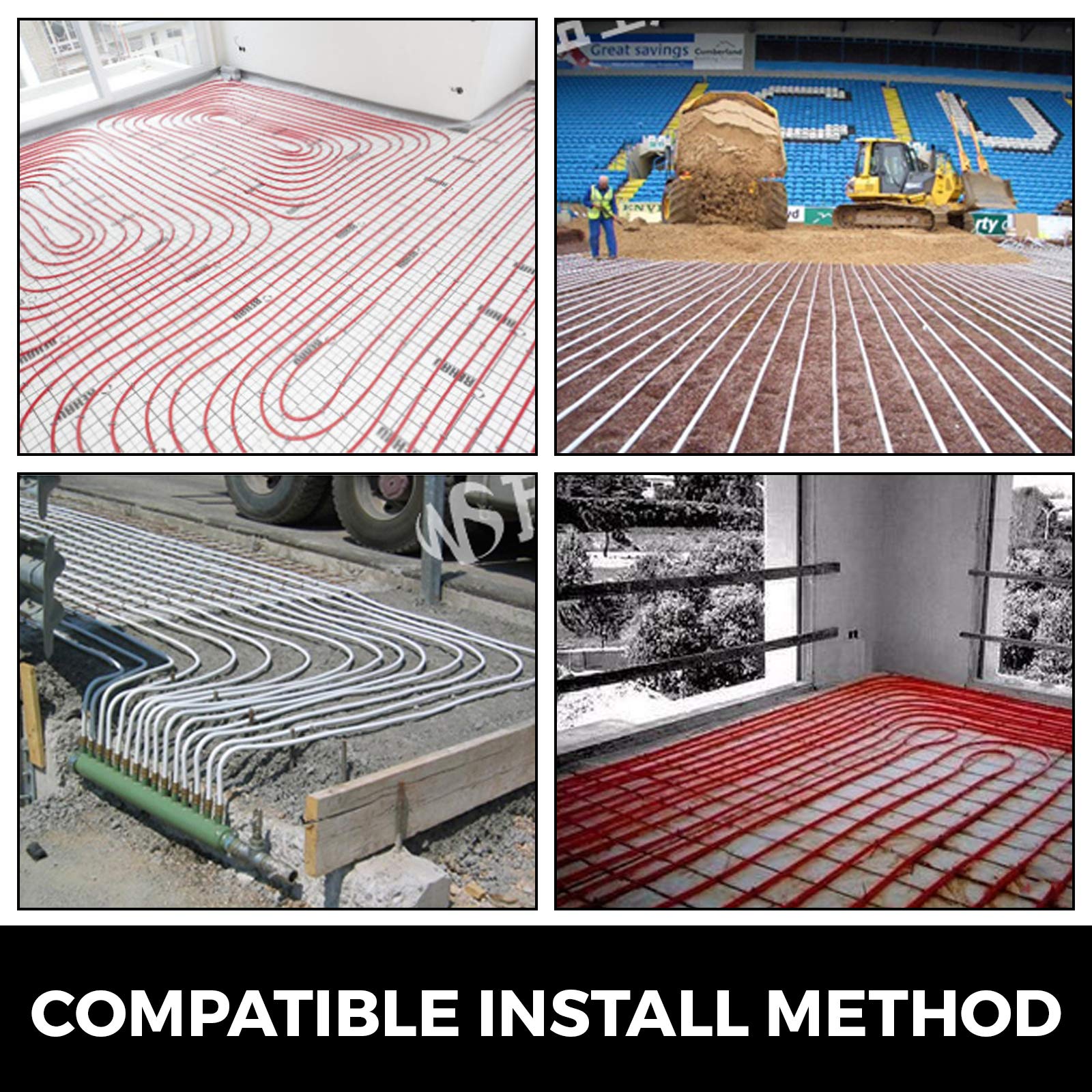 Foto 6 | Tubo Pex Vevor Oxygen-barrier, 300 Pies, Rojo, 1/2 Pulgada - Venta Internacional.