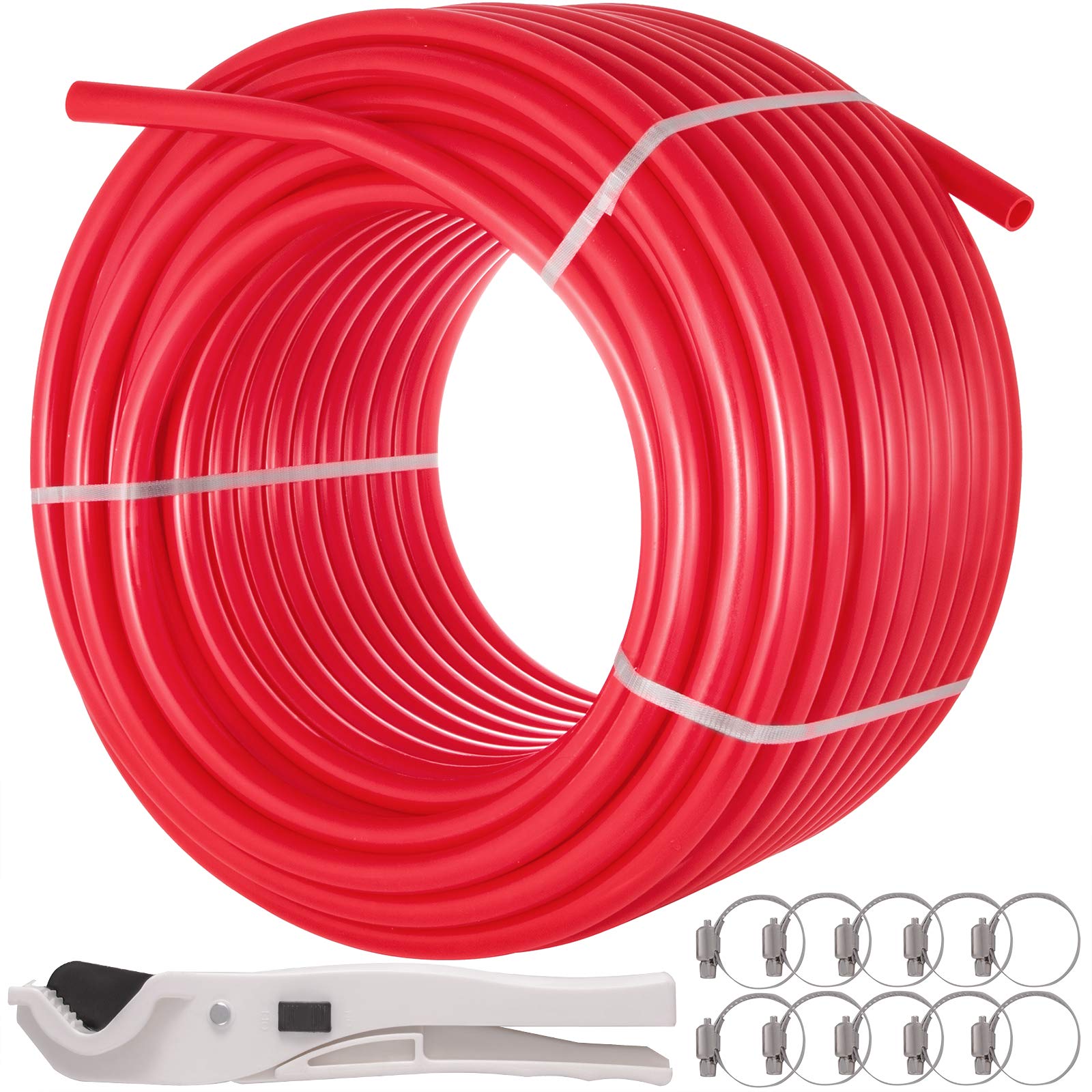Tubo Pex Vevor Oxygen Barrier 500 Ml, Tubo Pex Rojo De 16 Mm - Venta Internacional.