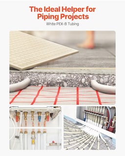 Foto 2 | Tubo Pex Pipe Vevor De 1 Pulgada X 500 Pies, Sin Barrera De Oxígeno, Blanco En Forma De B - Venta Internacional.