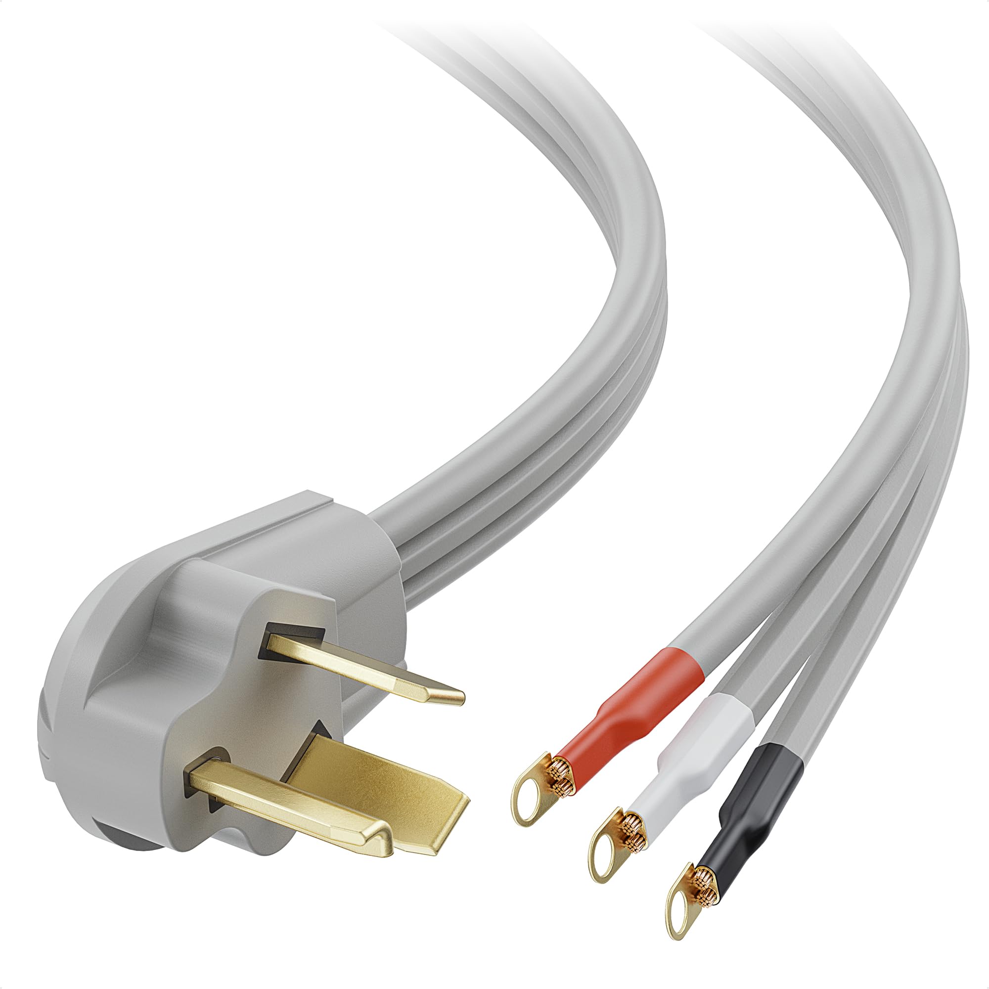 Cable Para Secadora Matters, 10 Awg, 3 Clavijas, 30 A, 7500 W, 3 M, Gris - Venta Internacional.