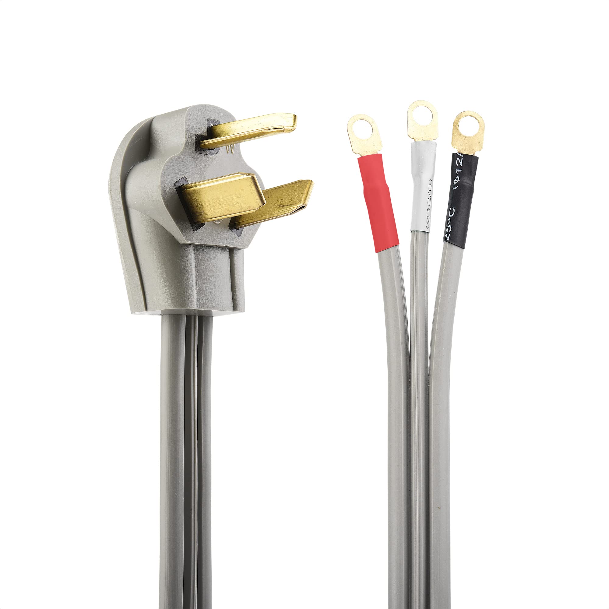Foto 8 pulgar | Cable Para Secadora Matters, 10 Awg, 3 Clavijas, 30 A, 7500 W, 3 M, Gris - Venta Internacional.