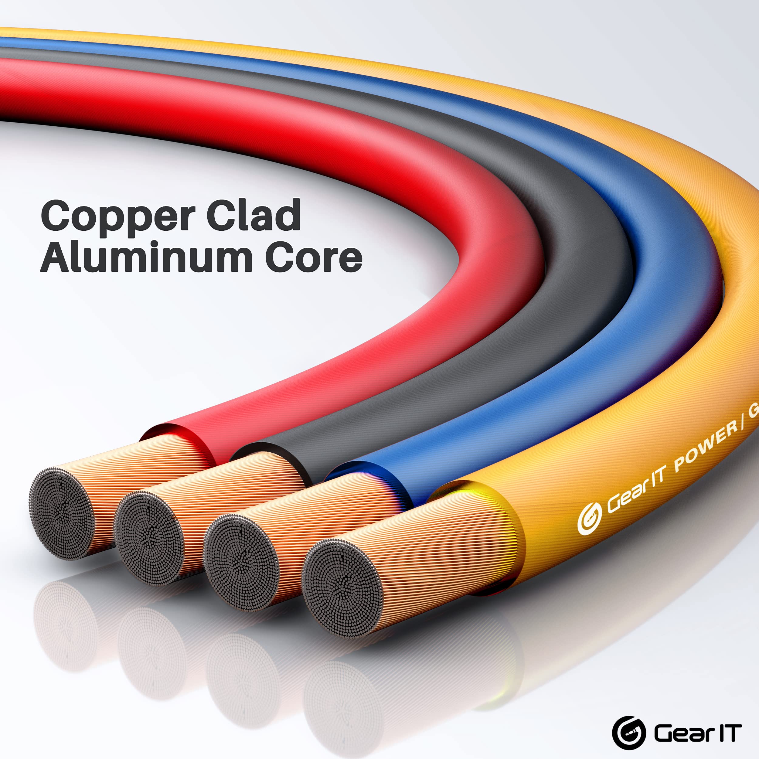 Foto 4 | Cable Gearit, Calibre 12, Aluminio Revestido De Cobre, Cca, 200 Pies - Venta Internacional.