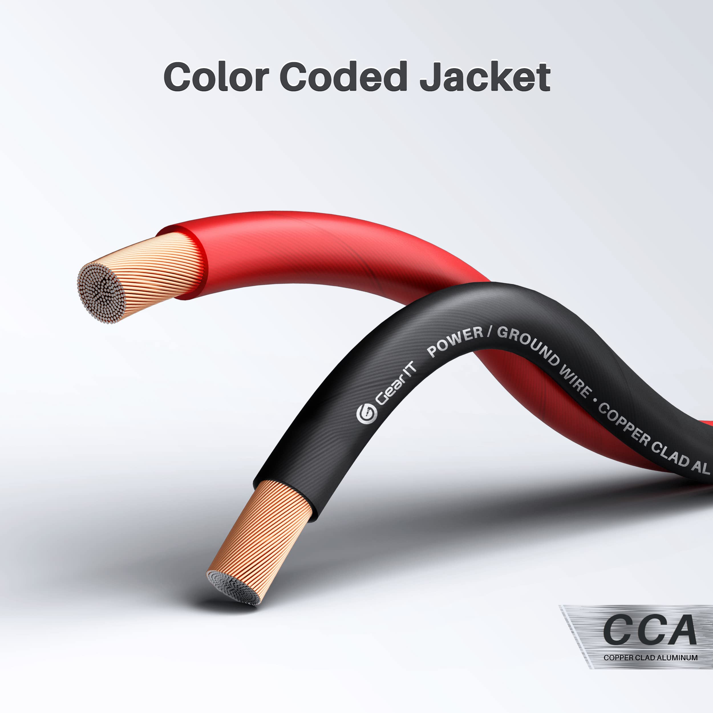 Foto 4 pulgar | Wire Gearit Calibre 14 (30,48 M Cada Uno, Negro/rojo), Cobre Cca - Venta Internacional.