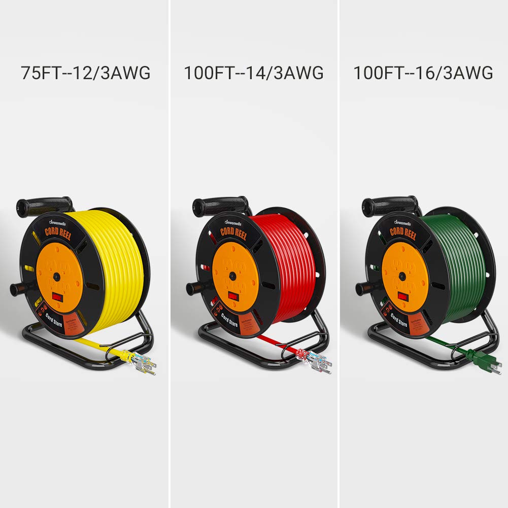 Foto 6 pulgar | Carrete De Almacenamiento Para Cables De Extensión Dewenwils Con 4 Salidas, 10 A - Venta Internacional.